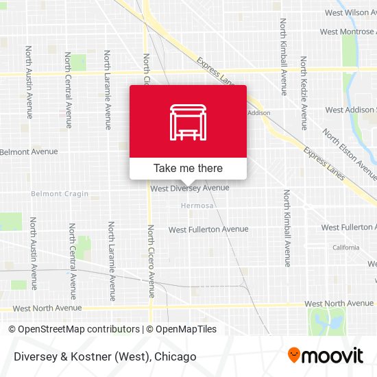 Mapa de Diversey & Kostner (West)