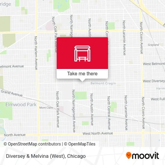 Mapa de Diversey & Melvina (West)