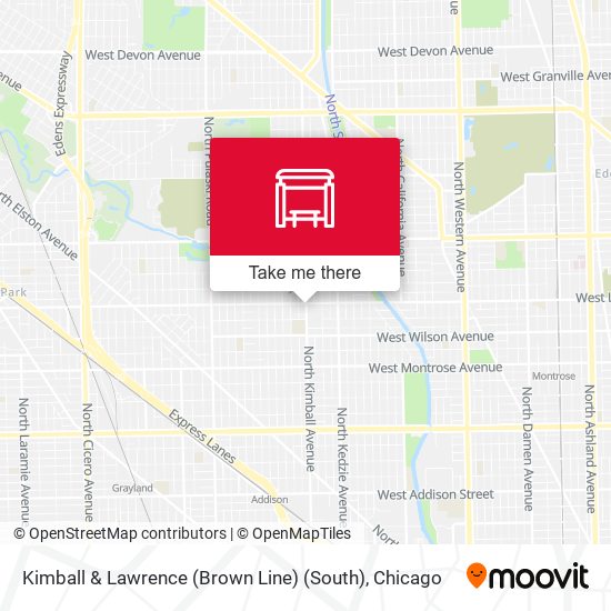 Mapa de Kimball & Lawrence (Brown Line) (South)