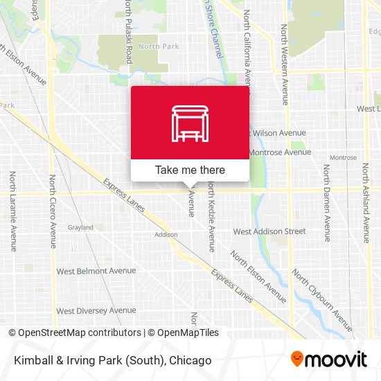 Mapa de Kimball & Irving Park (South)