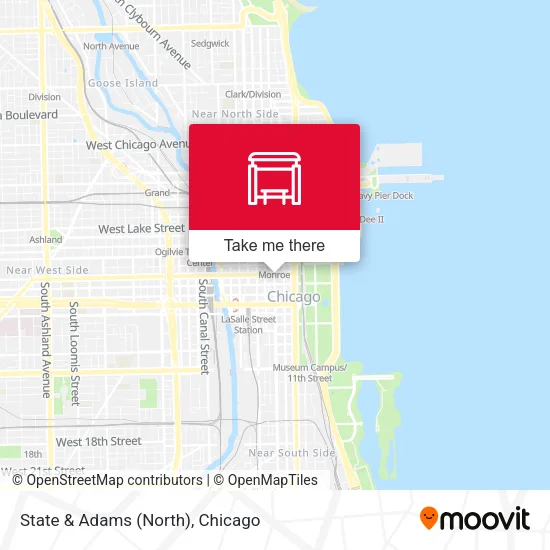 State & Adams (North) map