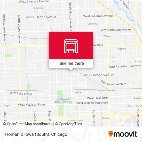 Homan & Iowa (South) map