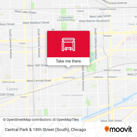 Central Park & 18th Street (South) map