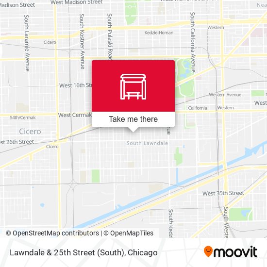 Lawndale & 25th Street (South) map