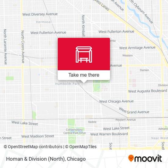 Mapa de Homan & Division (North)