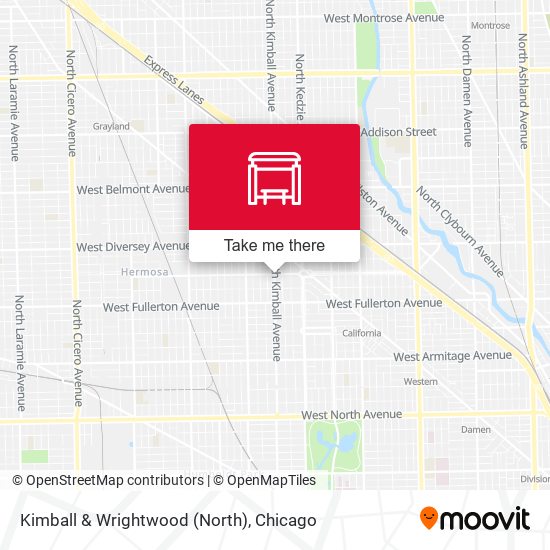 Kimball & Wrightwood (North) map