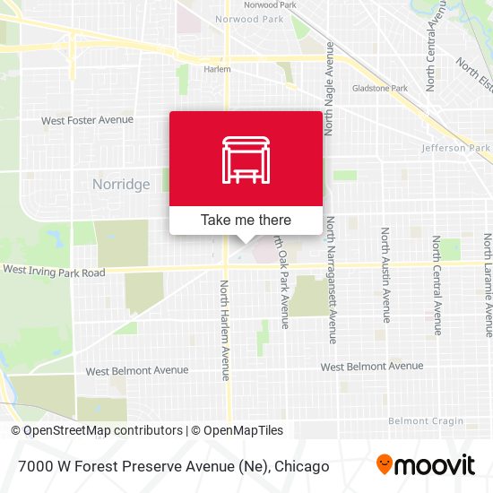 Mapa de 7000 W Forest Preserve Avenue (Ne)