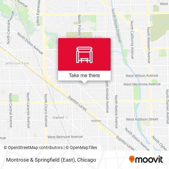 Montrose & Springfield (East) map