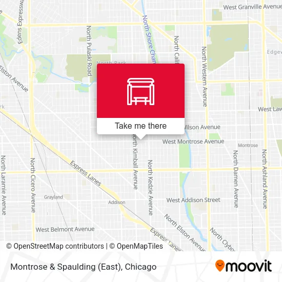 Montrose & Spaulding (East) map