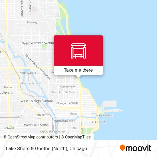 Lake Shore & Goethe (North) map