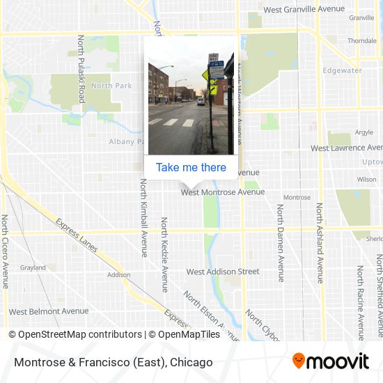 Montrose & Francisco (East) map