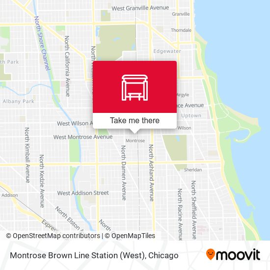 Mapa de Montrose Brown Line Station (West)