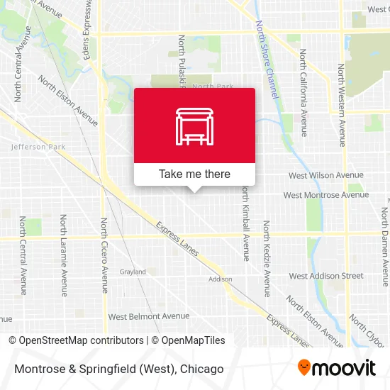 Montrose & Springfield (West) map