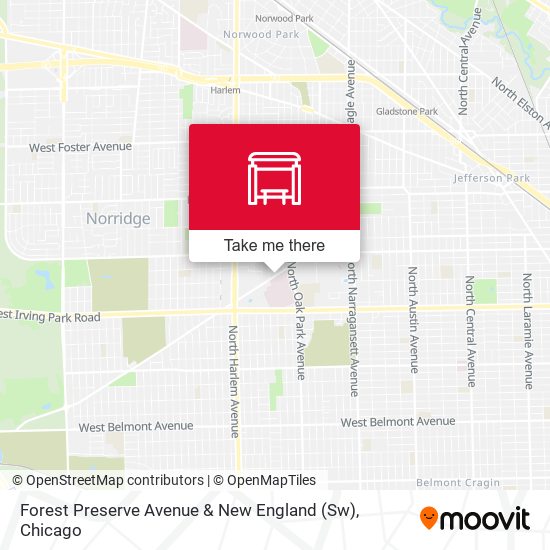 Mapa de Forest Preserve Avenue & New England (Sw)