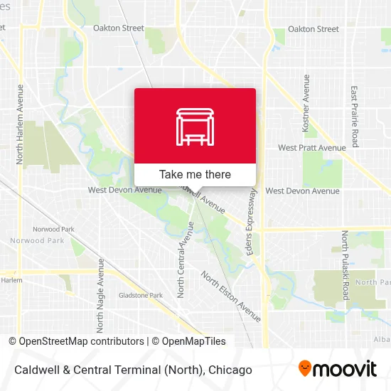 Caldwell & Central Terminal (North) map