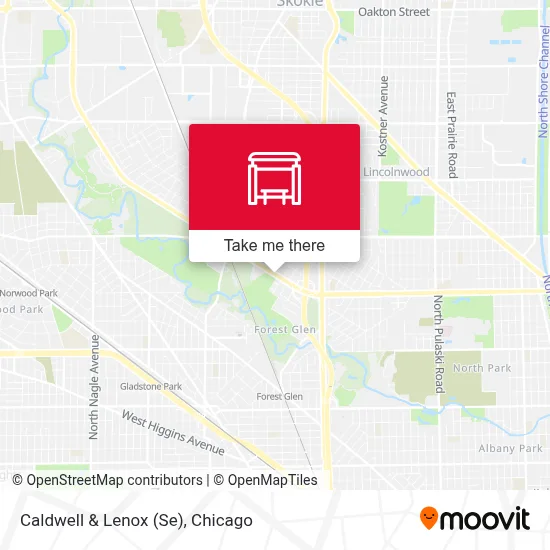 Caldwell & Lenox (Se) map