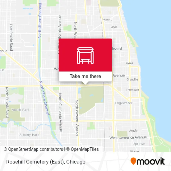 Rosehill Cemetery (East) map