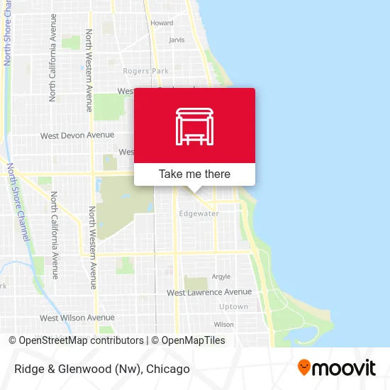 Ridge & Glenwood (Nw) map