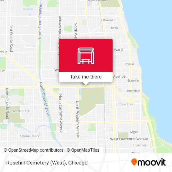 Rosehill Cemetery (West) map