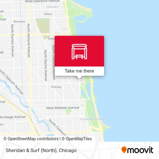 Sheridan & Surf (North) map