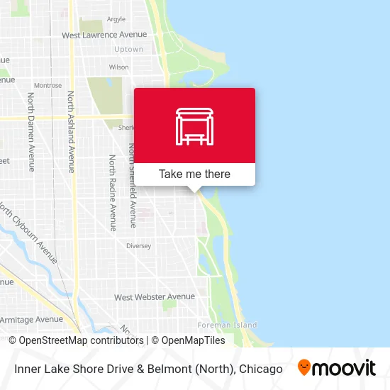 Inner Lake Shore Drive & Belmont (North) map