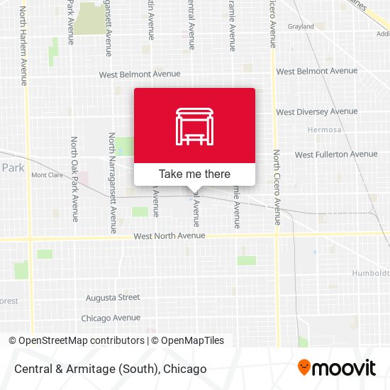 Central & Armitage (South) map