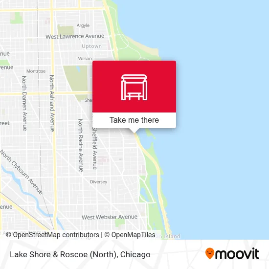 Lake Shore & Roscoe (North) map