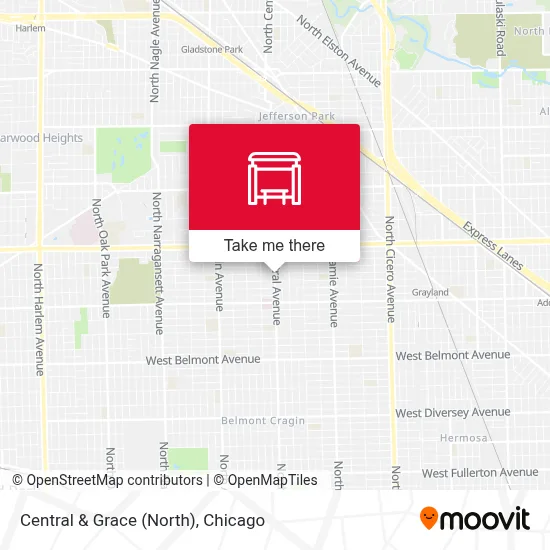 Central & Grace (North) map