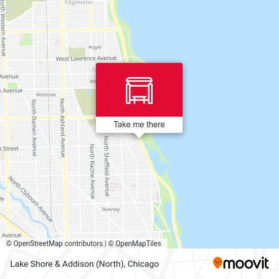Lake Shore & Addison (North) map