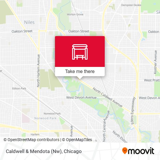 Caldwell & Mendota (Nw) map