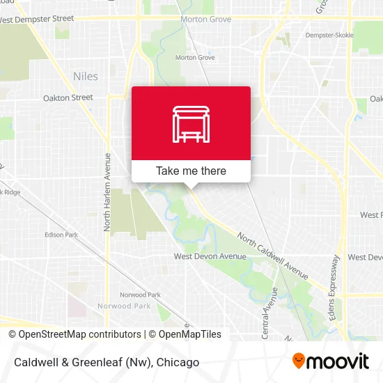 Caldwell & Greenleaf (Nw) map