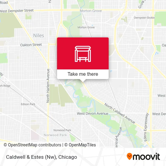 Caldwell & Estes (Nw) map