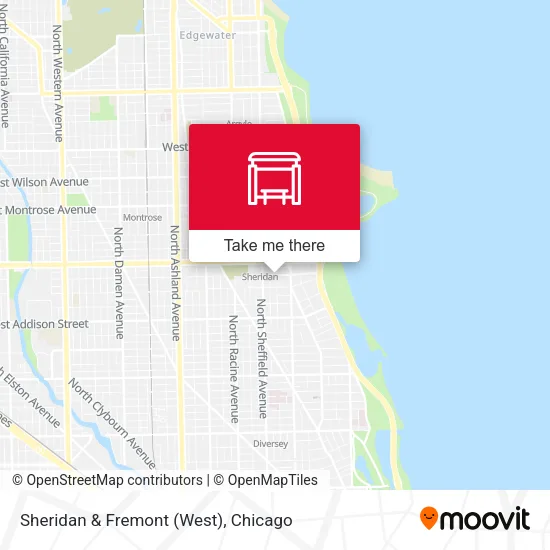 Sheridan & Fremont (West) map