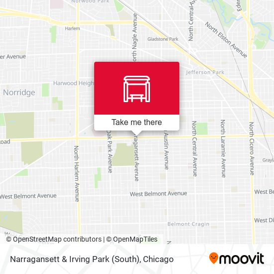 Narragansett & Irving Park (South) map