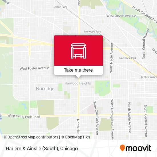 Harlem & Ainslie (South) map