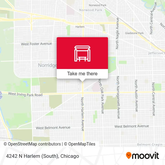 4242 N Harlem (South) map