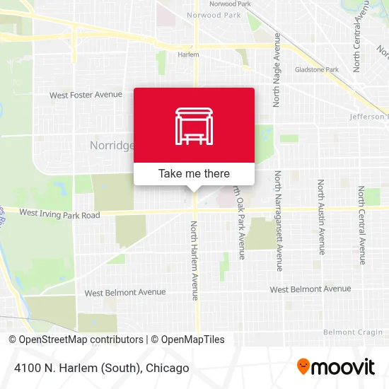 4100 N. Harlem (South) map