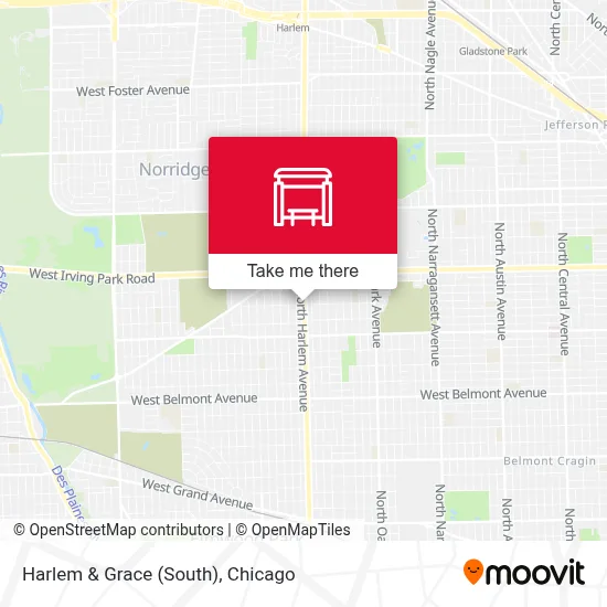 Harlem & Grace (South) map