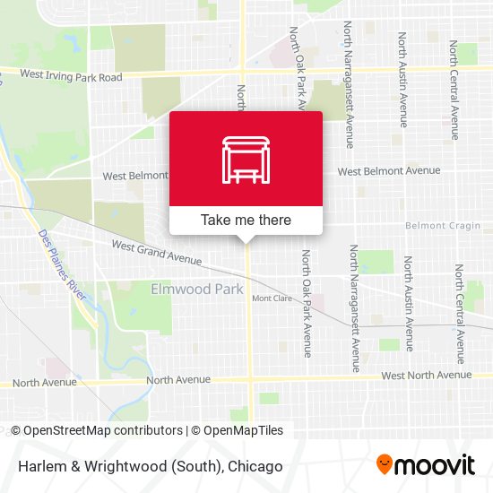 Mapa de Harlem & Wrightwood (South)