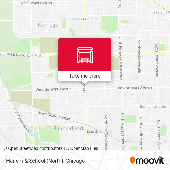 Harlem & School (North) map