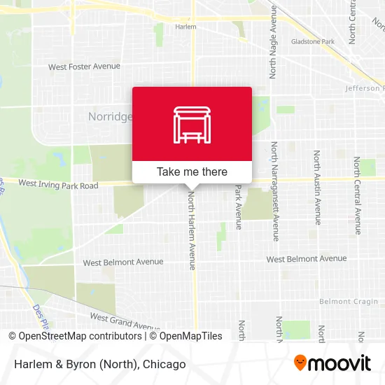 Harlem & Byron (North) map