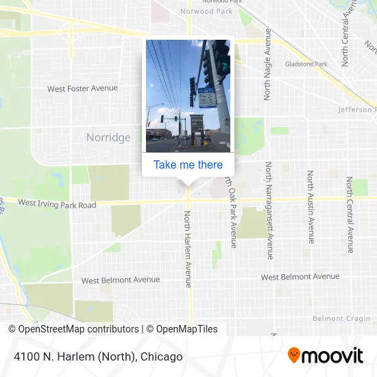 4100 N. Harlem (North) map