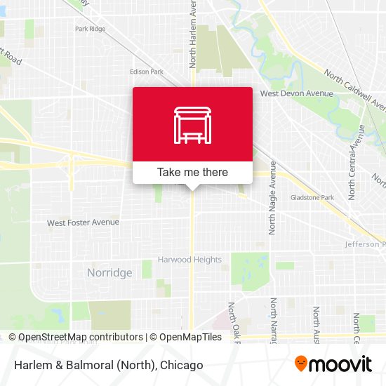 Mapa de Harlem & Balmoral (North)