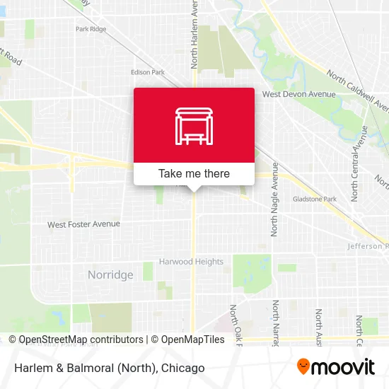 Harlem & Balmoral (North) map