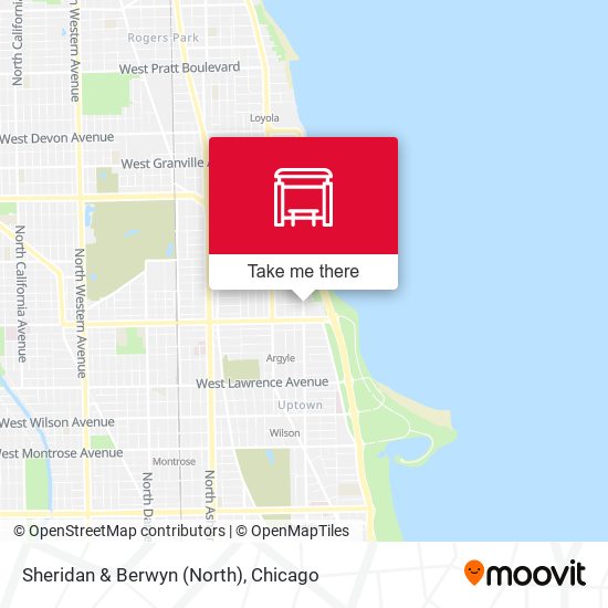 Sheridan & Berwyn (North) map