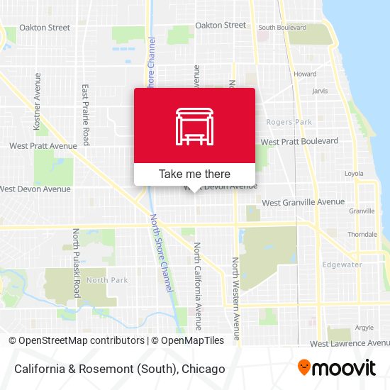 Mapa de California & Rosemont (South)