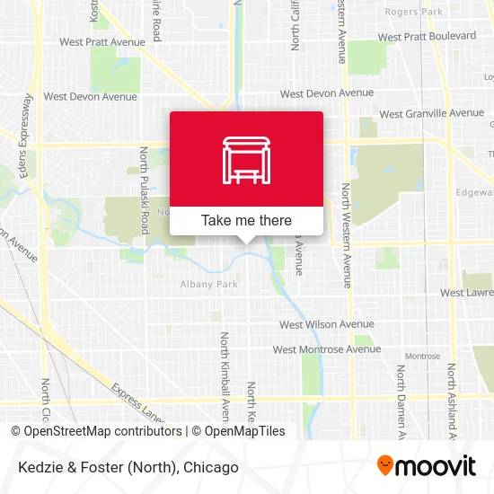 Kedzie & Foster (North) map