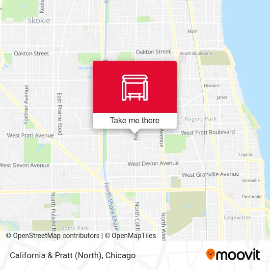 California & Pratt (North) map