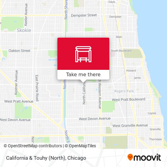 Mapa de California & Touhy (North)