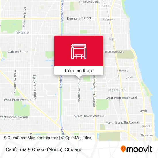 California & Chase (North) map